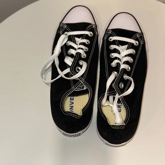 Converse Black and White Canvas Sneakers - Picture 2 of 4